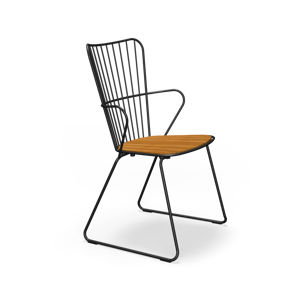 12801 0312 PAON Dining Chair Black Sha HOUE Low
